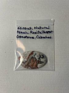 Natural Peach Rosita Jasper Gemstone Cabochon (61.10 Ct)