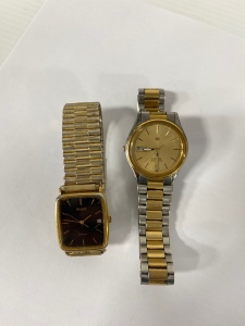 (2) Gold/ Silver Toned Watches Please Inspect