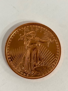 1 Oz Fine Copper Coin