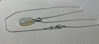 Opal Gemstone Teardrop .925 Necklace - 3
