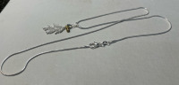 Silver Evergreen Branch W/ Pine Cone .925 Necklace - 3