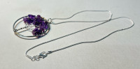 Amethyst Gemstones &ldquo;Tree Of Life&rdquo; .925 Necklace - 3