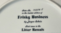 &ldquo;Frisky Business&rdquo; By J&uuml;rgen Scholz Collectible Plate - 3
