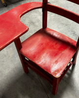 Chair With Connected Table - 3