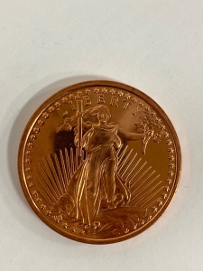 1 Oz Fine Copper Coin