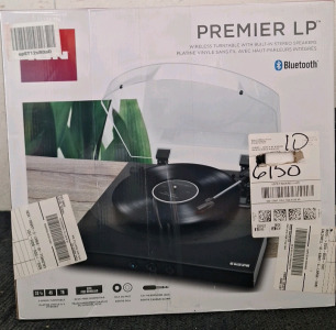 (1) ION, Premier LP, Wireless Bluetooth Turntable W/ Built In Stereo Speakers