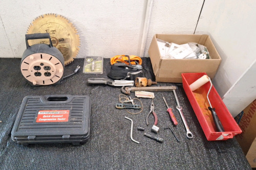 (1) Pittsburgh, Quick Connect Compression Tester, (1) Extension Outlet & More