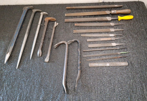 (12) Hand Files & (7) Prybars