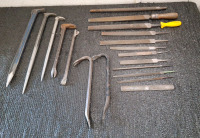 (12) Hand Files & (7) Prybars