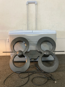Rubbermaid Gray Cooler, Clearstream 4Max Antenna
