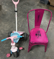 Kid Bike, And Pink Chair
