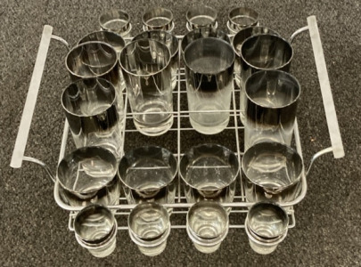 Rack Of Different Types Of Cups (22) Cups