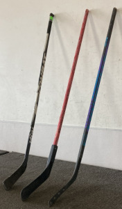 (3) Hockey Sticks