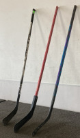 (3) Hockey Sticks