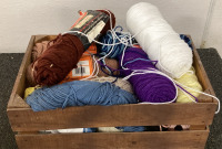 Box Of Colorful Yarn - 2
