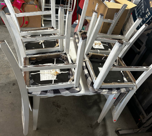 White Table, With Chairs