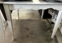 White Table, With Chairs - 2
