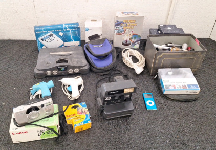 (1) Cannon Sure Shot Camera ,(1) Polaroid Camera & More