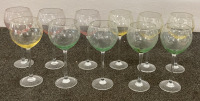 Colorful Wine Glass Set And Small Blue Tea Set - 2