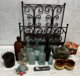 Paper Holder, Assorted Bottles