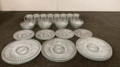 FULL SET of Crystalline Dishes