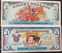 Disney Land 1993 Tickets & 2 Disney Dollers - 2