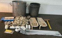 Big Pot, Hammer, Tent Poles, PVC Connectors, And More!