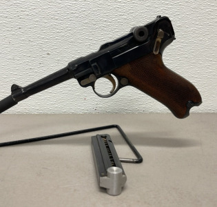 German DWM Model P08 Luger 9mm Caliber, Semi Automatic Pistol (Very Nice Condition)