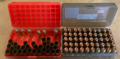 (56) Rounds of 50 AE Hollow Points (29) Empty Casings of 50 AE