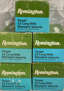 (2,500) Remington Target .22 LR Standard Velocity Rim Fire Cartridges