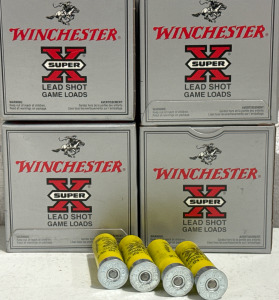 (100) 20 Gauge Winchester Super X Lead Shot Game Loads 2-3/4&rdquo; 2-1/2 DR EQ 7/8 Oz 7-1/2 Shot