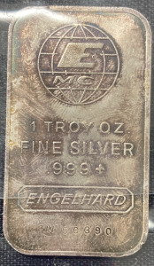 1 Troy Ounce .999 Fine Silver Bullion