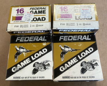 (100) Shells of 16 Guage 2 1/2&rdquo; Federal Game Load 8 Lead Shot