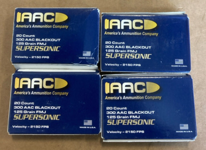 (80) Rounds of .300 AAC Blackouts 125 Grain Full Metal Jacket