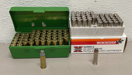 (25) Rounds Of Winchester .357 Caliber 158 Grain Ammunition Cartridges, (39) Rounds Of 44 Caliber Remington Ammunition Cartridges