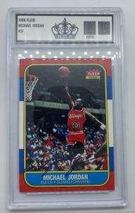 1986 Fleer Micheal Jordan #57 Graded
