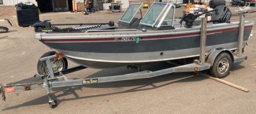 1995 LUND BOAT AND TRAILER