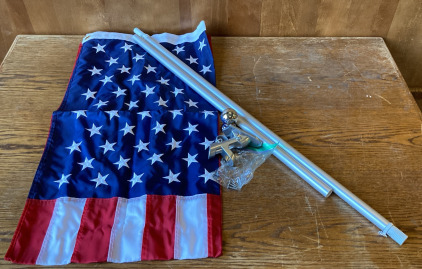 American Flag w/ Mount