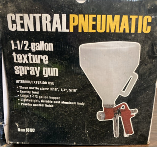 Central Pneumatic 1-1/2 Gl. texture Spray Gun