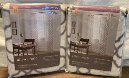 Allen+Roth 84in Curtains-2Panels