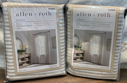 Allen + Roth 84in Curtains-2Panels