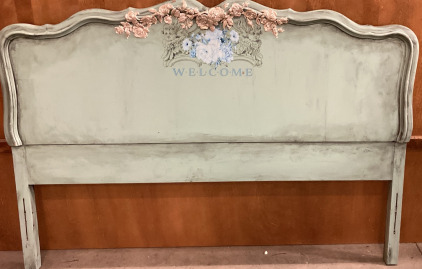 Rustic Style &ldquo;welcome/ Reverseable&rdquo; Wooden Headboard