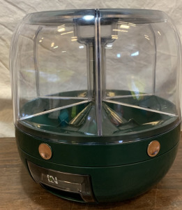 Rotating Dry storage 6. Grid Cereal Storage Container Dispenser