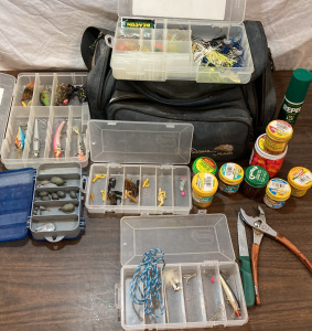 Bill Dance By Plano Tackel Back W/Tackle Boxes & Baits