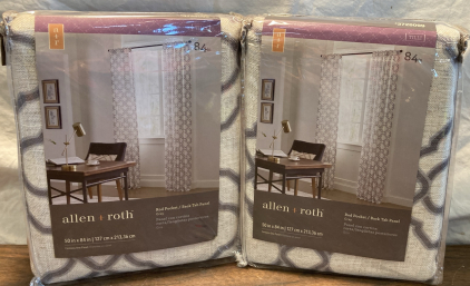 Allen + Roth 84in Curtains -2Panels