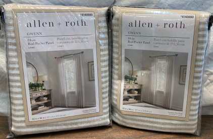 Allen+Roth 84in Curtains-2Panels