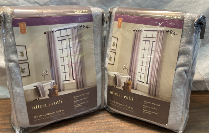 Allen+Roth 84in Curtains-2Panels