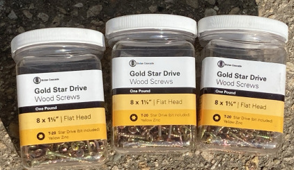 Gold Star Drive Wood Screws