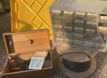 Spool Of Wire, Box Of Hardware & Fuses, No. 2 Bostrom Farm Level