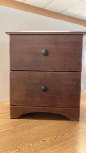(1) Deep Brown Nightstand